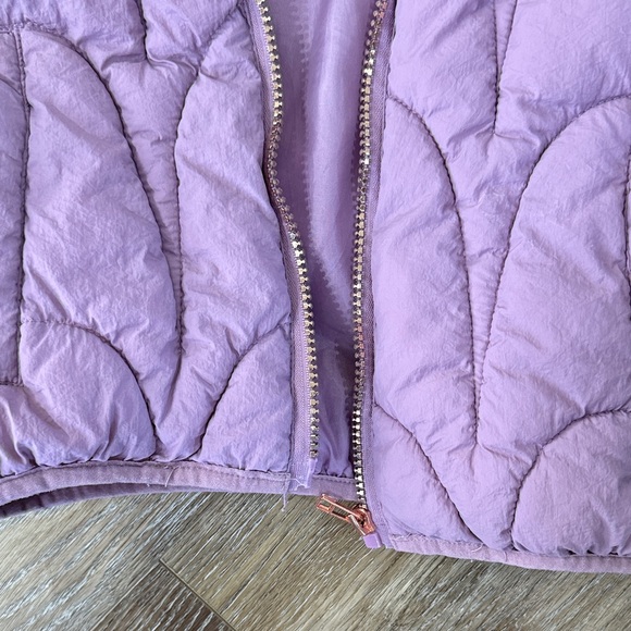 Kids Purple Puffer Vest, Size 7/8 - Picture 3 of 3